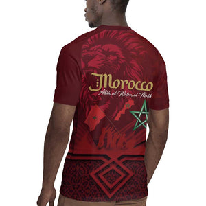 Happy Proclamation of Independence of Morocco Rugby Jersey Barbary Lion's Roar - Fight for Free and Peace