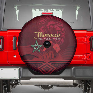 Happy Proclamation of Independence of Morocco Spare Tire Cover Barbary Lion's Roar - Fight for Free and Peace