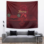 Happy Proclamation of Independence of Morocco Tapestry Barbary Lion's Roar - Fight for Free and Peace