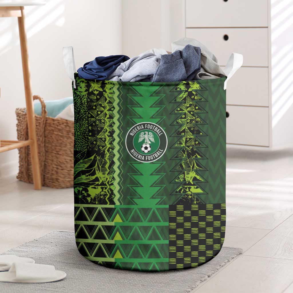 Nigeria Football Laundry Basket The Naija-Tribal Sporty Style - African Pride