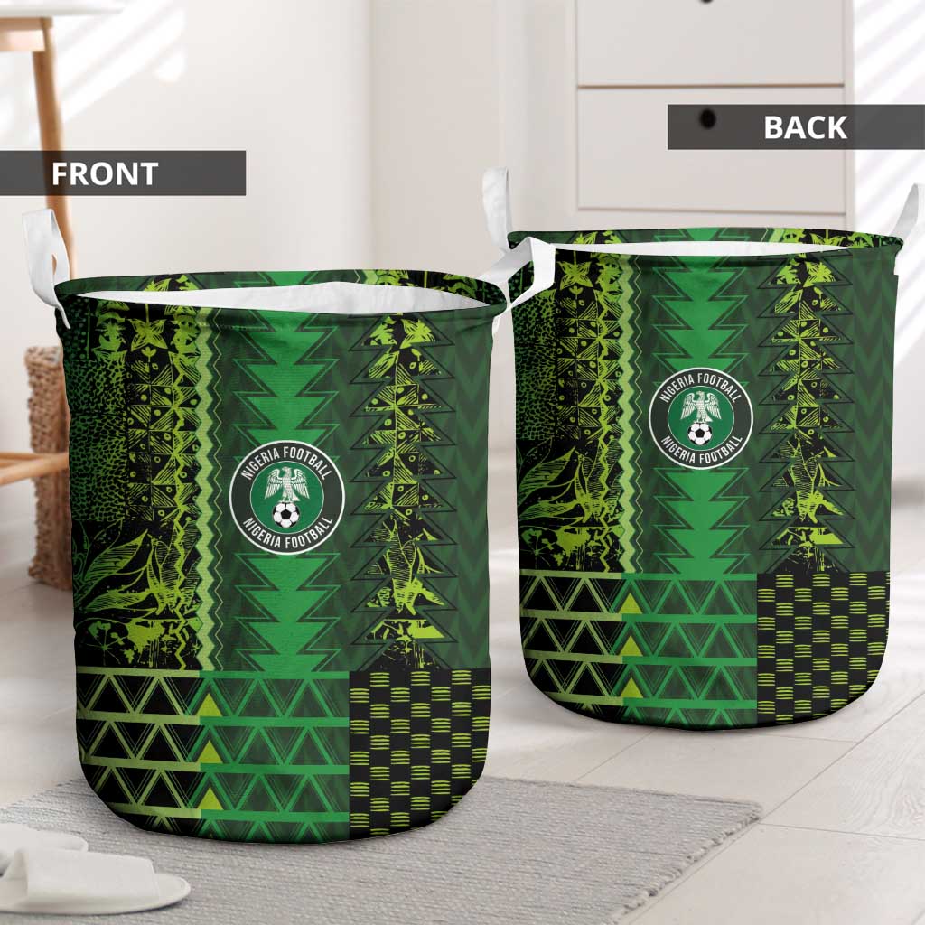 Nigeria Football Laundry Basket The Naija-Tribal Sporty Style - African Pride
