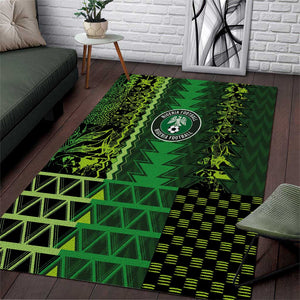 Nigeria Football Area Rug The Naija-Tribal Sporty Style - African Pride