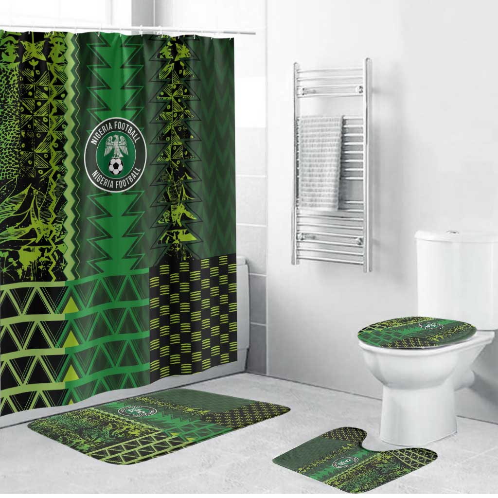 Nigeria Football Bathroom Set The Naija-Tribal Sporty Style - African Pride