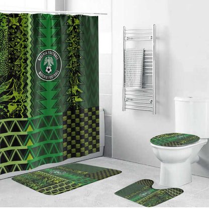 Nigeria Football Bathroom Set The Naija-Tribal Sporty Style - African Pride