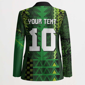 Custom Nigeria Football Blazer The Naija-Tribal Sporty Style - African Pride
