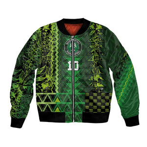 Custom Nigeria Football Bomber Jacket The Naija-Tribal Sporty Style - African Pride