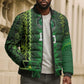 Custom Nigeria Football Bomber Puffer Jacket The Naija-Tribal Sporty Style - African Pride