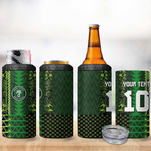 Custom Nigeria Football 4 in 1 Can Cooler Tumbler The Naija-Tribal Sporty Style - African Pride