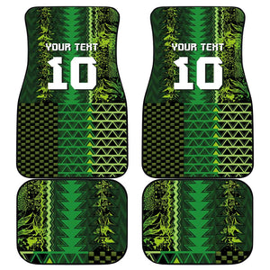 Custom Nigeria Football Car Mats The Naija-Tribal Sporty Style - African Pride