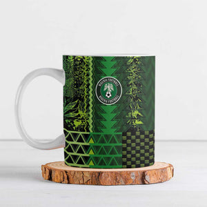 Custom Nigeria Football Ceramic Mug The Naija-Tribal Sporty Style - African Pride