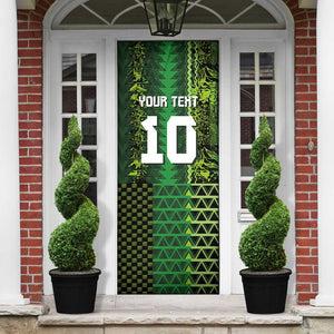 Custom Nigeria Football Door Cover The Naija-Tribal Sporty Style - African Pride