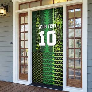Custom Nigeria Football Door Cover The Naija-Tribal Sporty Style - African Pride