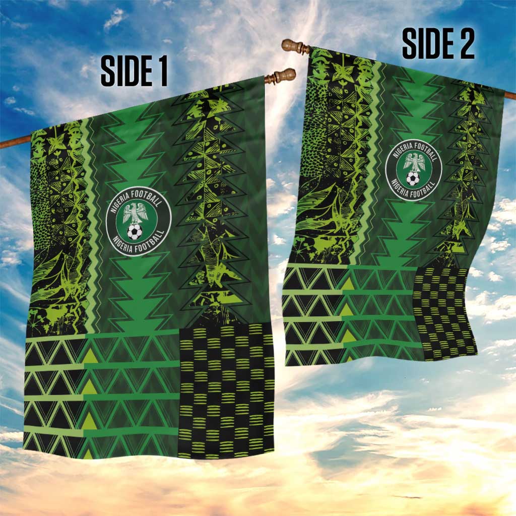 Nigeria Football Garden Flag The Naija-Tribal Sporty Style - African Pride