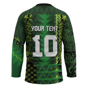 Custom Nigeria Football Hockey Jersey The Naija-Tribal Sporty Style - African Pride