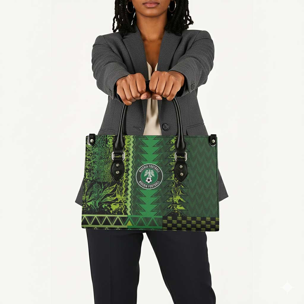 Nigeria Football Leather Bag The Naija-Tribal Sporty Style - African Pride