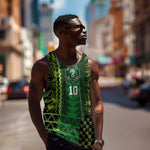 Custom Nigeria Football Men Tank Top The Naija-Tribal Sporty Style - African Pride