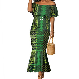 Custom Nigeria Football Mermaid Dress The Naija-Tribal Sporty Style - African Pride