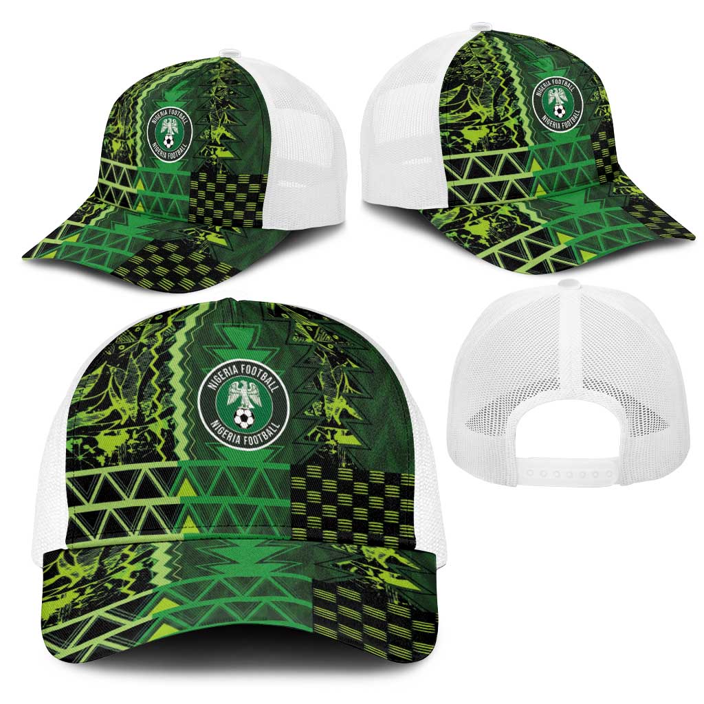 Nigeria Football Mesh Trucker Cap The Naija-Tribal Sporty Style