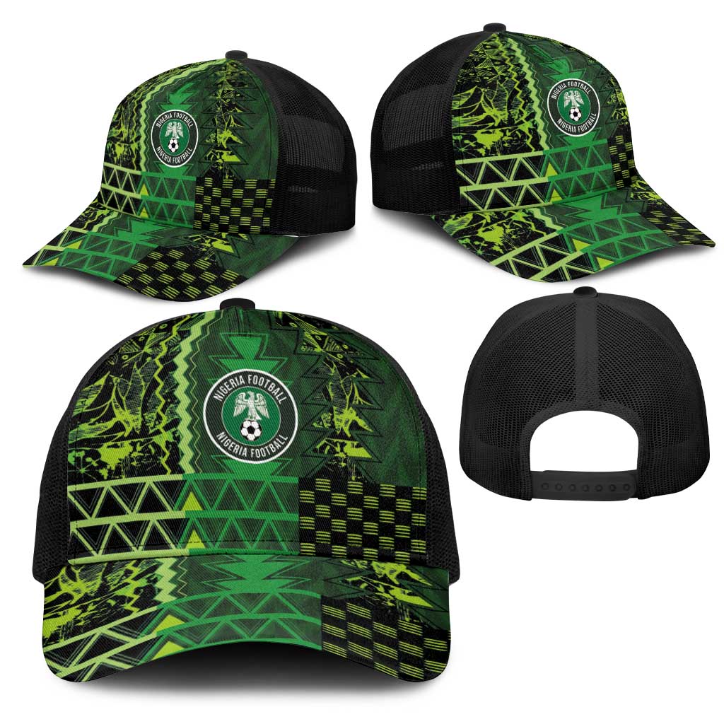 Nigeria Football Mesh Trucker Cap The Naija-Tribal Sporty Style
