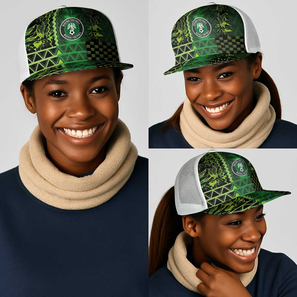 Nigeria Football Mesh Trucker Cap The Naija-Tribal Sporty Style
