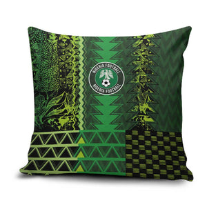 Nigeria Football Pillow Cover The Naija-Tribal Sporty Style - African Pride