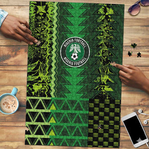 Nigeria Football Puzzle The Naija-Tribal Sporty Style - African Pride