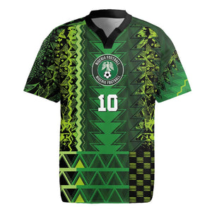 Custom Nigeria Football Rugby Jersey The Naija-Tribal Sporty Style - African Pride