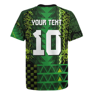 Custom Nigeria Football Rugby Jersey The Naija-Tribal Sporty Style - African Pride