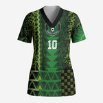 Custom Nigeria Football Scrub Top The Naija-Tribal Sporty Style - African Pride