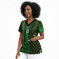 Custom Nigeria Football Scrub Top The Naija-Tribal Sporty Style - African Pride