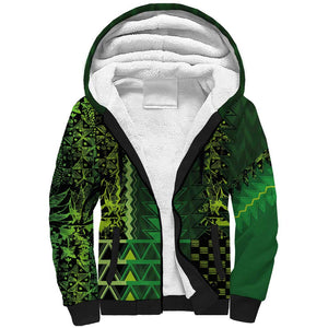 Custom Nigeria Football Sherpa Hoodie The Naija-Tribal Sporty Style - African Pride