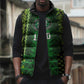 Custom Nigeria Football Sleeveless Puffer Jacket The Naija-Tribal Sporty Style - African Pride