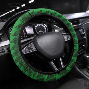 Nigeria Football Steering Wheel Cover The Naija-Tribal Sporty Style - African Pride