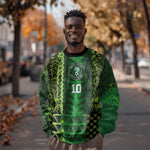 Custom Nigeria Football Sweatshirt The Naija-Tribal Sporty Style - African Pride
