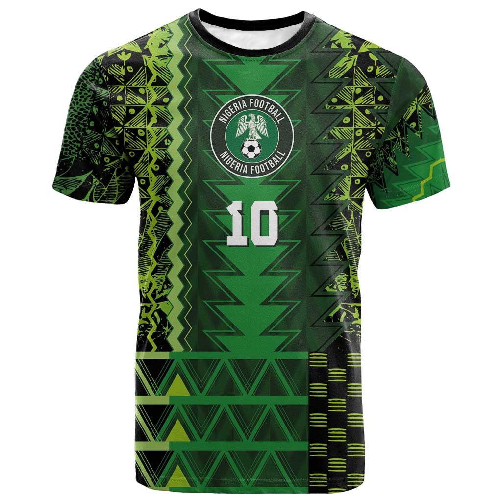 Custom Nigeria Football T shirt The Naija-Tribal Sporty Style - African Pride