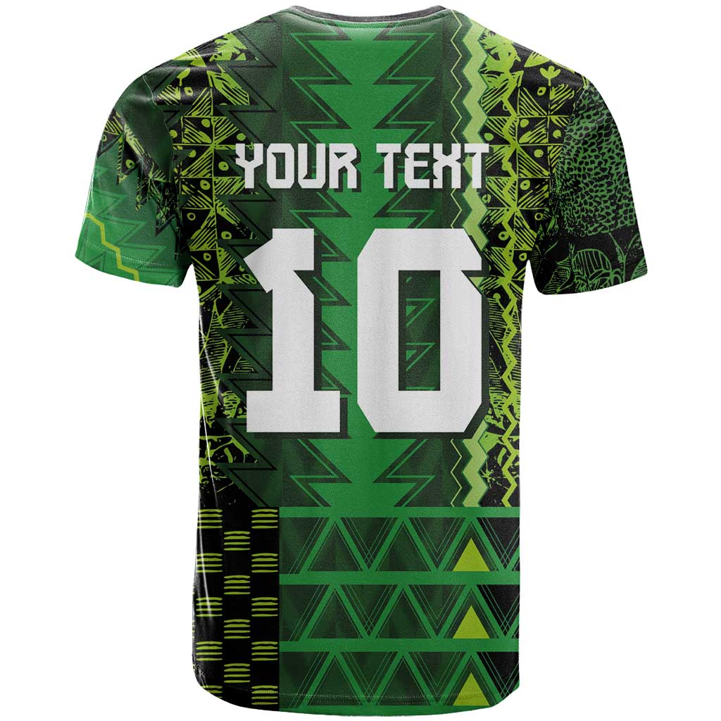 Custom Nigeria Football T shirt The Naija-Tribal Sporty Style - African Pride