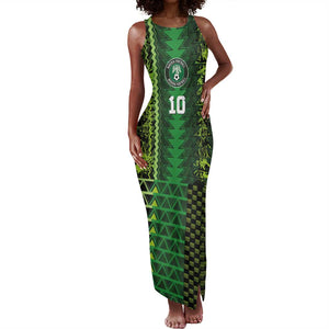 Custom Nigeria Football Tank Maxi Dress The Naija-Tribal Sporty Style - African Pride