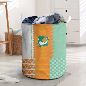 Ivory Coast Football Laundry Basket Côte d'Ivoire-Tribal Sporty Style - African Pride