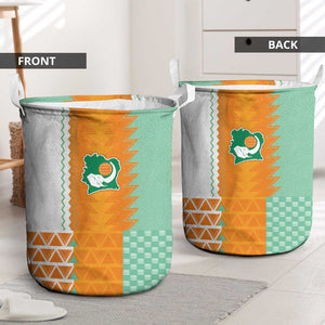 Ivory Coast Football Laundry Basket Côte d'Ivoire-Tribal Sporty Style - African Pride
