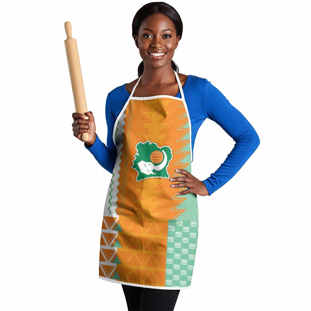 Ivory Coast Football Apron Côte d'Ivoire-Tribal Sporty Style - African Pride