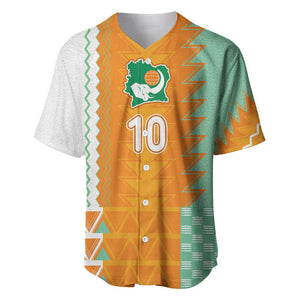 Custom Ivory Coast Football Baseball Jersey Côte d'Ivoire-Tribal Sporty Style - African Pride