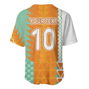 Custom Ivory Coast Football Baseball Jersey Côte d'Ivoire-Tribal Sporty Style - African Pride