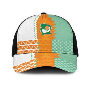 Ivory Coast Football Baseball Net Cap Côte d'Ivoire-Tribal Sporty Style