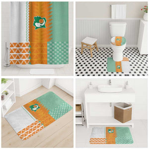 Ivory Coast Football Bathroom Set Côte d'Ivoire-Tribal Sporty Style - African Pride