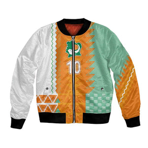 Custom Ivory Coast Football Bomber Jacket Côte d'Ivoire-Tribal Sporty Style - African Pride