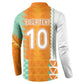 Custom Ivory Coast Football Button Sweatshirt Côte d'Ivoire-Tribal Sporty Style