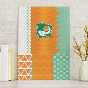 Ivory Coast Football Canvas Wall Art Côte d'Ivoire-Tribal Sporty Style - African Pride