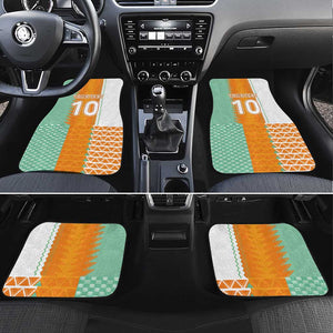 Custom Ivory Coast Football Car Mats Côte d'Ivoire-Tribal Sporty Style - African Pride
