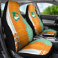 Ivory Coast Football Car Seat Cover Côte d'Ivoire-Tribal Sporty Style - African Pride