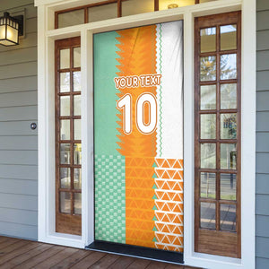 Custom Ivory Coast Football Door Cover Côte d'Ivoire-Tribal Sporty Style - African Pride